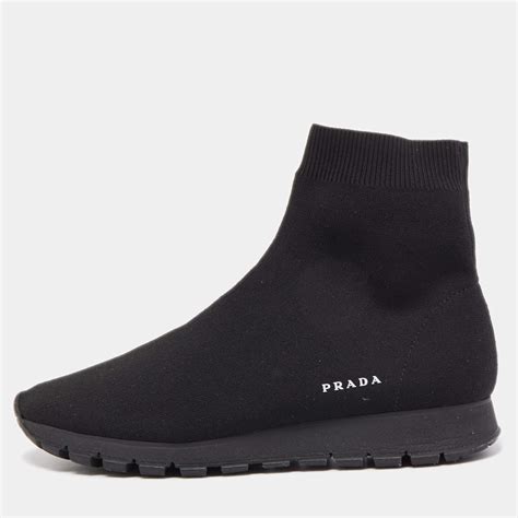 all black prada sock trainers|prada shoes.